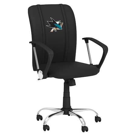 Dreamseat Curve Task Chair with San Jose Sharks Logo XZOCCURVE-PSNHL42040